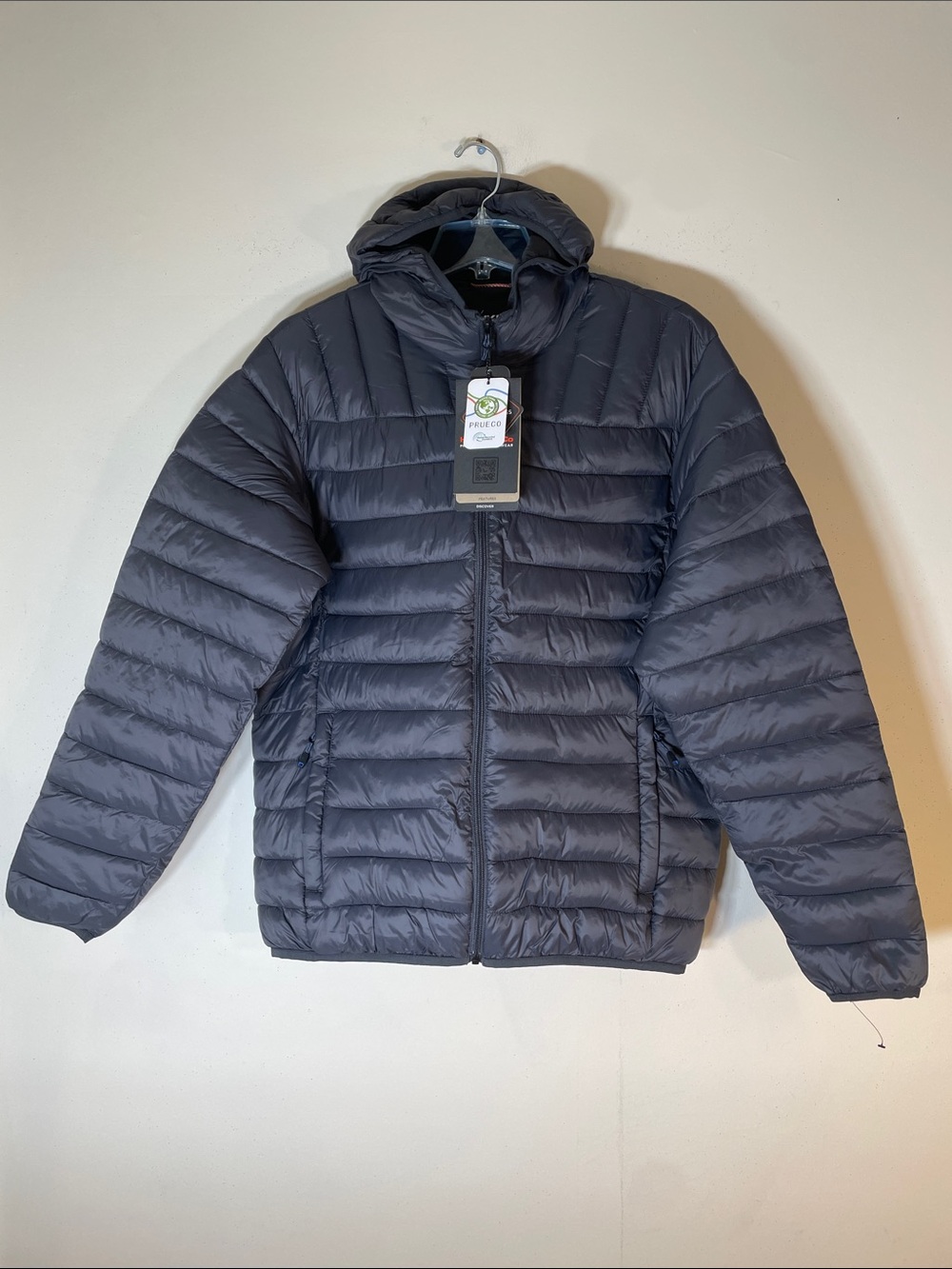 Hawke & Co Hooded Quilted Puffer Jacket - Charcoal Gray. Men’s M. NWT.